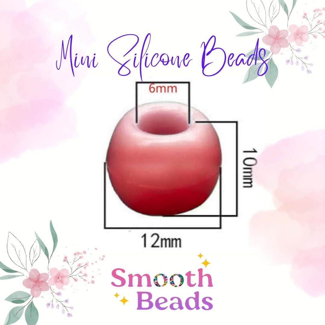 Our &#39;&#39;Mini&#39;&#39; silicone beads size